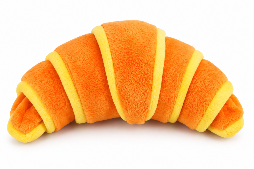 🥐 2-in-1 Hundespielzeug – Croissant mit Leckerliversteck