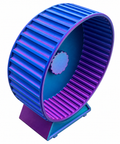 Nagerlaufrad (22cm - fuchsia/blau/grün) für Hamster und Zwerghamster