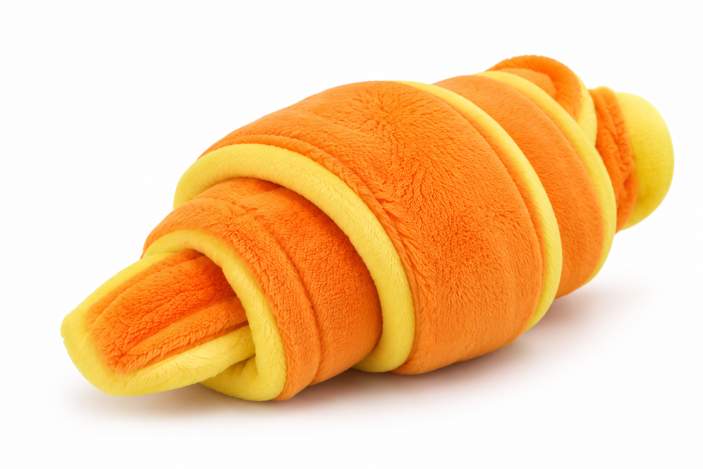 🥐 2-in-1 Hundespielzeug – Croissant mit Leckerliversteck